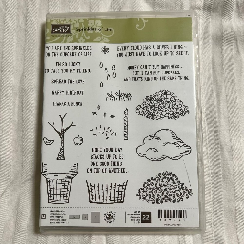 Stampin Up! Sprinkles Of Life Photopolymer Stamp Set